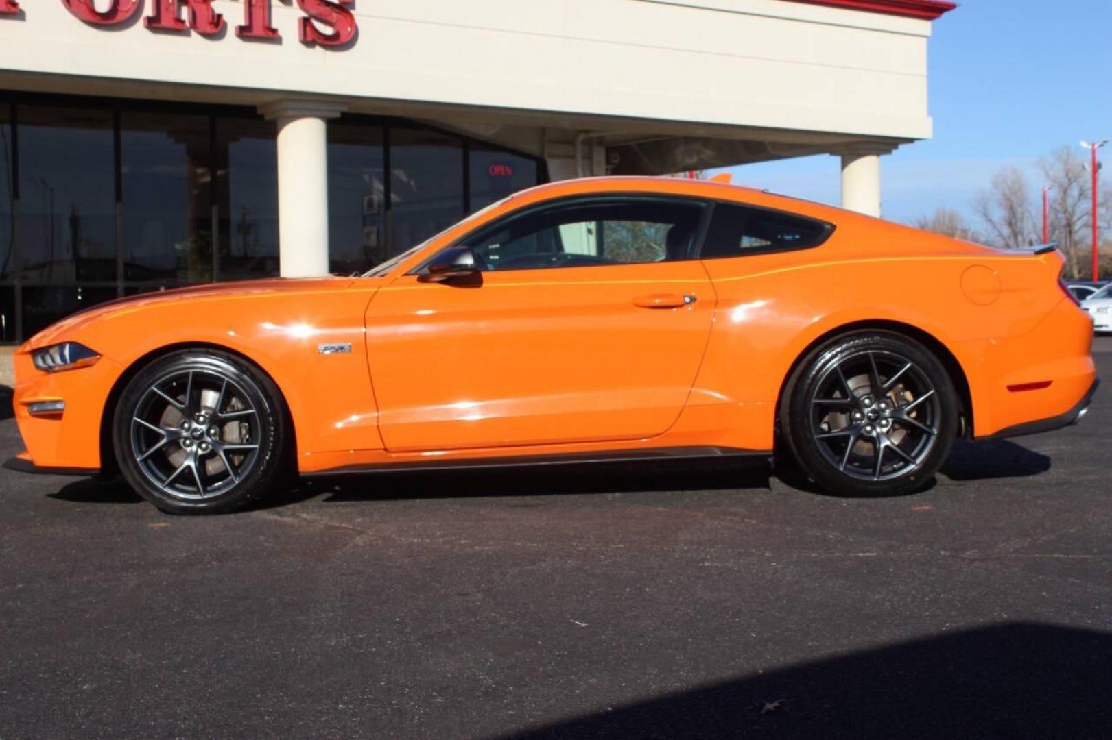 2020 Orange Ford Mustang EcoBoost Coupe (1FA6P8TD6L5) with an 2.3L L4 DOHC 16V engine, Automatic 10-Speed transmission, located at 4301 NW 39th , Oklahoma City, OK, 73112, (405) 949-5600, 35.512135, -97.598671 - NO DRIVERS LICENCE NO-FULL COVERAGE INSURANCE-NO CREDIT CHECK. COME ON OVER TO SUPERSPORTS AND TAKE A LOOK AND TEST DRIVE. PLEASE GIVE US A CALL AT (405) 949-5600. NO LICENSIA DE MANEJAR- NO SEGURO DE COBERTURA TOTAL- NO VERIFICACCION DE CREDITO. POR FAVOR VENGAN A SUPERSPORTS, ECHE UN - Photo#5