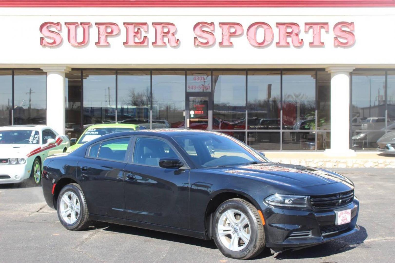 2023 Black Dodge Charger SXT (2C3CDXBG5PH) with an 3.6L V6 DOHC 24V engine, 8A transmission, located at 4301 NW 39th , Oklahoma City, OK, 73112, (405) 949-5600, 35.512135, -97.598671 - NO DRIVERS LICENCE NO-FULL COVERAGE INSURANCE-NO CREDIT CHECK. COME ON OVER TO SUPERSPORTS AND TAKE A LOOK AND TEST DRIVE. PLEASE GIVE US A CALL AT (405) 949-5600. NO LICENSIA DE MANEJAR- NO SEGURO DE COBERTURA TOTAL- NO VERIFICACCION DE CREDITO. POR FAVOR VENGAN A SUPERSPORTS, ECHE UN - Photo#0