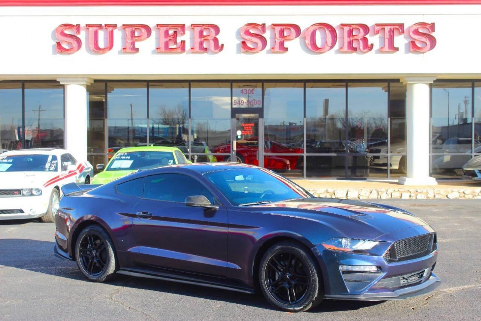 2019 Purple Ford Mustang EcoBoost Coupe (1FA6P8TH5K5) with an 2.3L L4 DOHC 16V engine, Automatic 10-Speed transmission, located at 4301 NW 39th , Oklahoma City, OK, 73112, (405) 949-5600, 35.512135, -97.598671 - NO DRIVERS LICENCE NO-FULL COVERAGE INSURANCE-NO CREDIT CHECK. COME ON OVER TO SUPERSPORTS AND TAKE A LOOK AND TEST DRIVE. PLEASE GIVE US A CALL AT (405) 949-5600. NO LICENSIA DE MANEJAR- NO SEGURO DE COBERTURA TOTAL- NO VERIFICACCION DE CREDITO. POR FAVOR VENGAN A SUPERSPORTS, ECHE UN - Photo#0