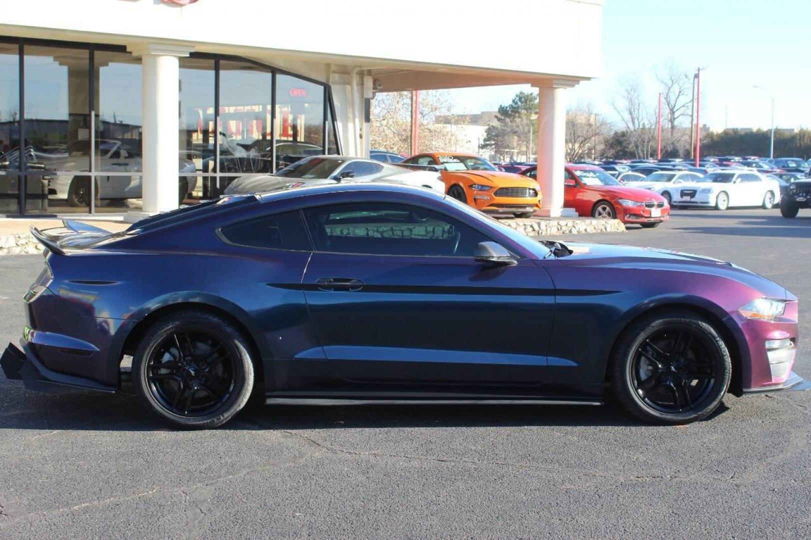 2019 Purple Ford Mustang EcoBoost Coupe (1FA6P8TH5K5) with an 2.3L L4 DOHC 16V engine, Automatic 10-Speed transmission, located at 4301 NW 39th , Oklahoma City, OK, 73112, (405) 949-5600, 35.512135, -97.598671 - NO DRIVERS LICENCE NO-FULL COVERAGE INSURANCE-NO CREDIT CHECK. COME ON OVER TO SUPERSPORTS AND TAKE A LOOK AND TEST DRIVE. PLEASE GIVE US A CALL AT (405) 949-5600. NO LICENSIA DE MANEJAR- NO SEGURO DE COBERTURA TOTAL- NO VERIFICACCION DE CREDITO. POR FAVOR VENGAN A SUPERSPORTS, ECHE UN - Photo#2