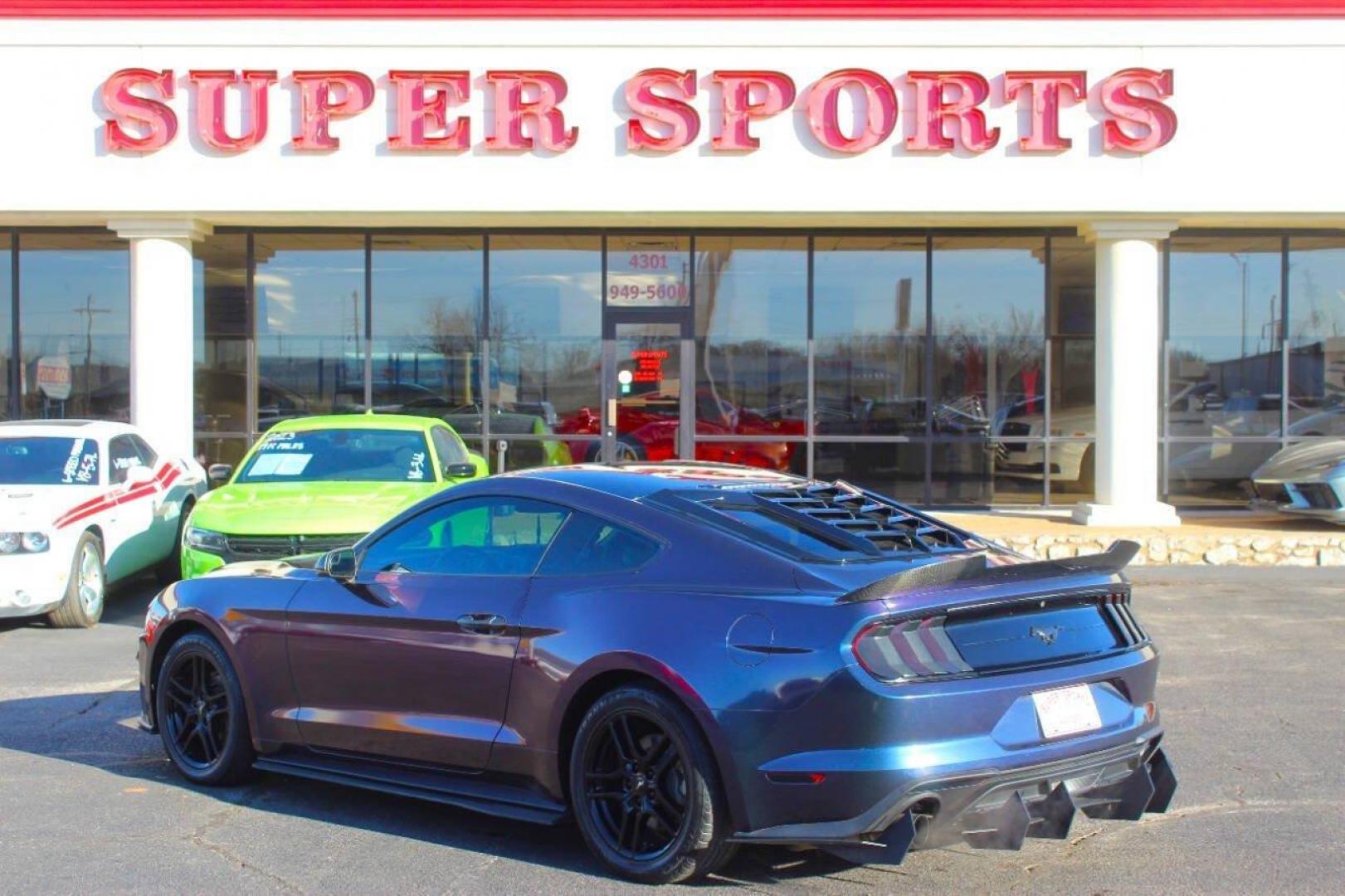 2019 Purple Ford Mustang EcoBoost Coupe (1FA6P8TH5K5) with an 2.3L L4 DOHC 16V engine, Automatic 10-Speed transmission, located at 4301 NW 39th , Oklahoma City, OK, 73112, (405) 949-5600, 35.512135, -97.598671 - NO DRIVERS LICENCE NO-FULL COVERAGE INSURANCE-NO CREDIT CHECK. COME ON OVER TO SUPERSPORTS AND TAKE A LOOK AND TEST DRIVE. PLEASE GIVE US A CALL AT (405) 949-5600. NO LICENSIA DE MANEJAR- NO SEGURO DE COBERTURA TOTAL- NO VERIFICACCION DE CREDITO. POR FAVOR VENGAN A SUPERSPORTS, ECHE UN - Photo#4