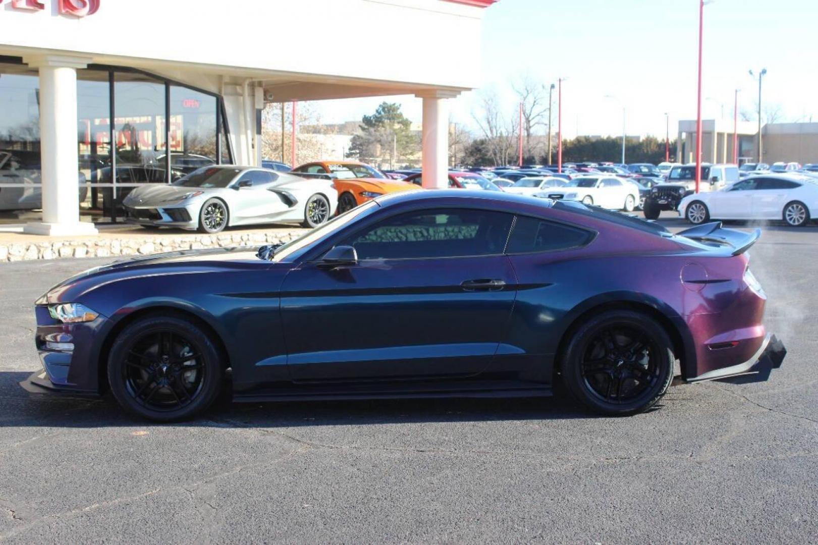 2019 Purple Ford Mustang EcoBoost Coupe (1FA6P8TH5K5) with an 2.3L L4 DOHC 16V engine, Automatic 10-Speed transmission, located at 4301 NW 39th , Oklahoma City, OK, 73112, (405) 949-5600, 35.512135, -97.598671 - NO DRIVERS LICENCE NO-FULL COVERAGE INSURANCE-NO CREDIT CHECK. COME ON OVER TO SUPERSPORTS AND TAKE A LOOK AND TEST DRIVE. PLEASE GIVE US A CALL AT (405) 949-5600. NO LICENSIA DE MANEJAR- NO SEGURO DE COBERTURA TOTAL- NO VERIFICACCION DE CREDITO. POR FAVOR VENGAN A SUPERSPORTS, ECHE UN - Photo#5