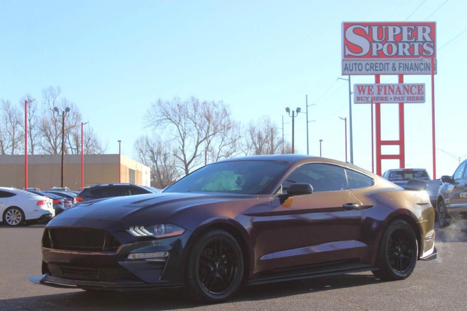 2019 Purple Ford Mustang EcoBoost Coupe (1FA6P8TH5K5) with an 2.3L L4 DOHC 16V engine, Automatic 10-Speed transmission, located at 4301 NW 39th , Oklahoma City, OK, 73112, (405) 949-5600, 35.512135, -97.598671 - NO DRIVERS LICENCE NO-FULL COVERAGE INSURANCE-NO CREDIT CHECK. COME ON OVER TO SUPERSPORTS AND TAKE A LOOK AND TEST DRIVE. PLEASE GIVE US A CALL AT (405) 949-5600. NO LICENSIA DE MANEJAR- NO SEGURO DE COBERTURA TOTAL- NO VERIFICACCION DE CREDITO. POR FAVOR VENGAN A SUPERSPORTS, ECHE UN - Photo#6