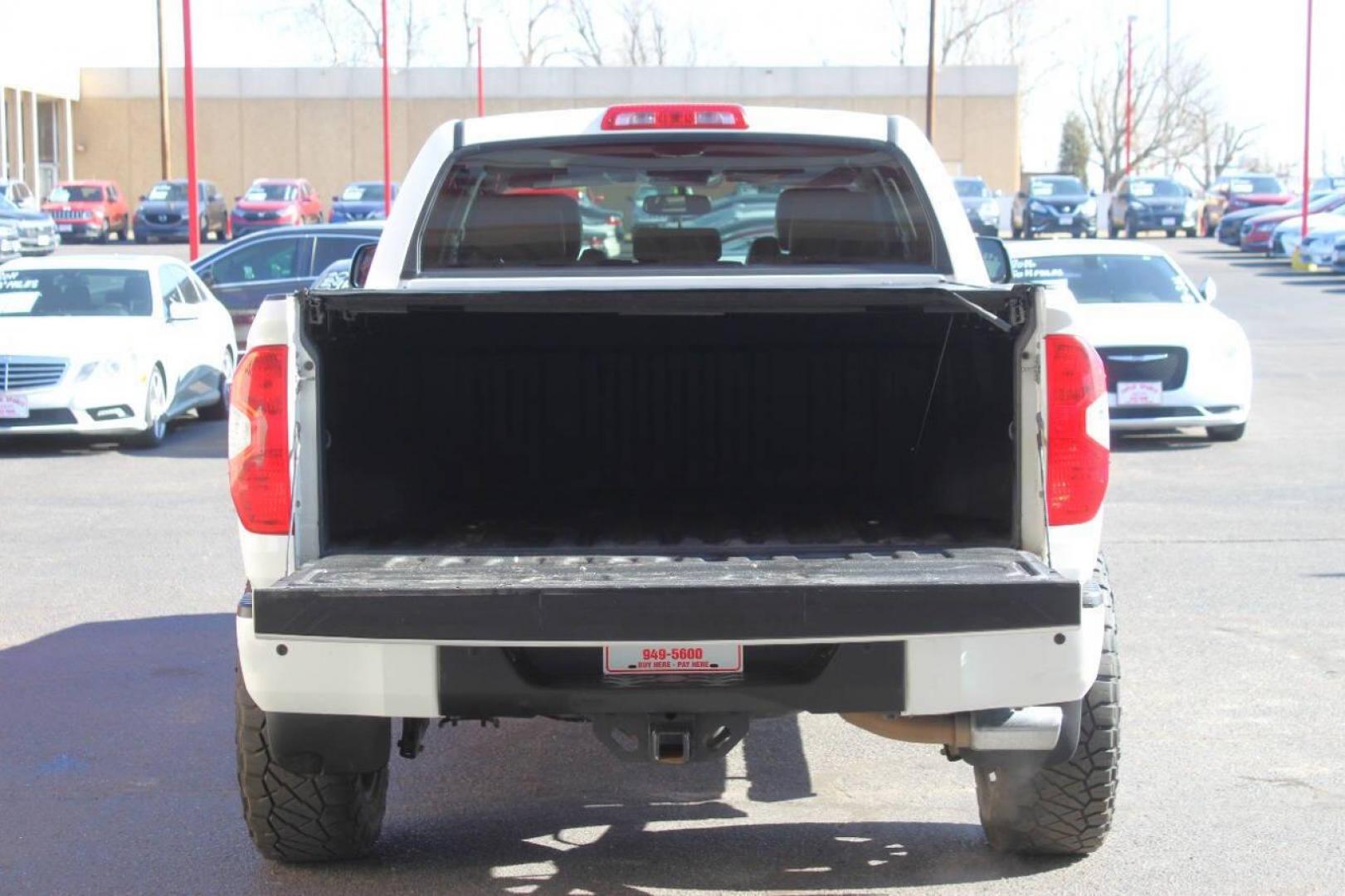 2015 White Toyota Tundra Platinum CrewMax 5.7L FFV 4WD (5TFAW5F18FX) with an 5.7L V8 DOHC 32V engine, 6-Speed Automatic transmission, located at 4301 NW 39th , Oklahoma City, OK, 73112, (405) 949-5600, 35.512135, -97.598671 - NO DRIVERS LICENCE NO-FULL COVERAGE INSURANCE-NO CREDIT CHECK. COME ON OVER TO SUPERSPORTS AND TAKE A LOOK AND TEST DRIVE. PLEASE GIVE US A CALL AT (405) 949-5600. NO LICENSIA DE MANEJAR- NO SEGURO DE COBERTURA TOTAL- NO VERIFICACCION DE CREDITO. POR FAVOR VENGAN A SUPERSPORTS, ECHE UN - Photo#17