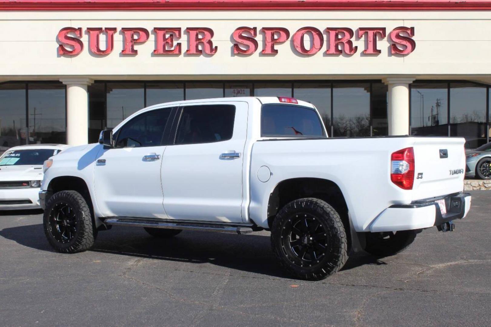 2015 White Toyota Tundra Platinum CrewMax 5.7L FFV 4WD (5TFAW5F18FX) with an 5.7L V8 DOHC 32V engine, 6-Speed Automatic transmission, located at 4301 NW 39th , Oklahoma City, OK, 73112, (405) 949-5600, 35.512135, -97.598671 - NO DRIVERS LICENCE NO-FULL COVERAGE INSURANCE-NO CREDIT CHECK. COME ON OVER TO SUPERSPORTS AND TAKE A LOOK AND TEST DRIVE. PLEASE GIVE US A CALL AT (405) 949-5600. NO LICENSIA DE MANEJAR- NO SEGURO DE COBERTURA TOTAL- NO VERIFICACCION DE CREDITO. POR FAVOR VENGAN A SUPERSPORTS, ECHE UN - Photo#4